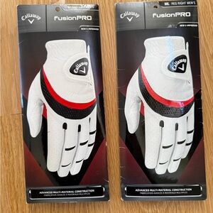 Bundle of Callaway Fusion Pro Golf Gloves, Size L